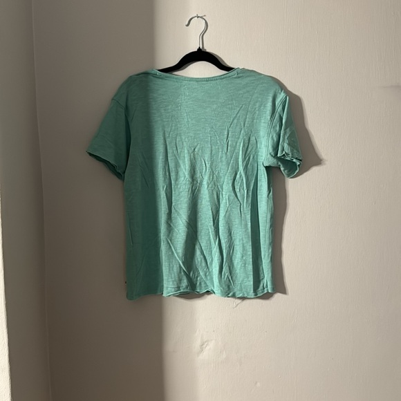 Roxy size M acqua green t shirt cotton - Picture 4 of 4
